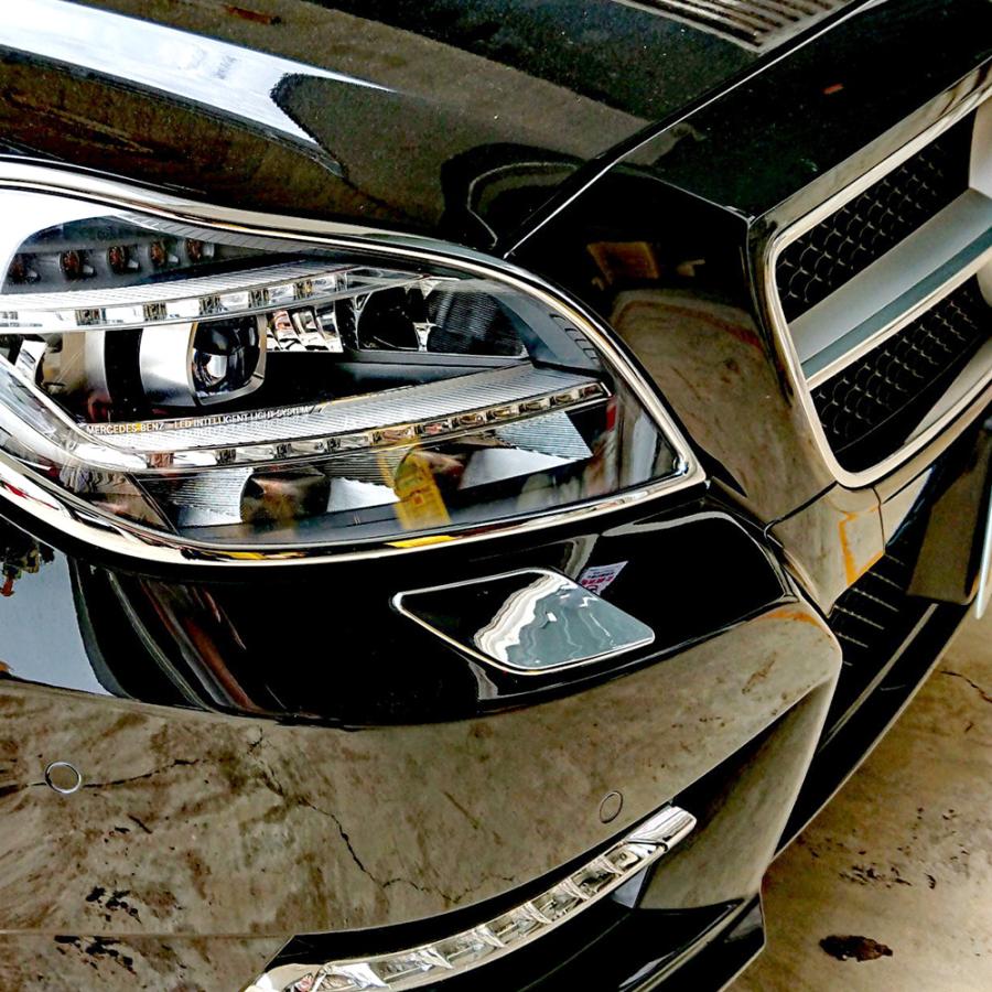 メルセデスベンツ CLS シューティングブレーク X218 純正トノカバー メルセデス ベンツ メッキ ガッシュ カバー ヘッドライト ウォッシャー