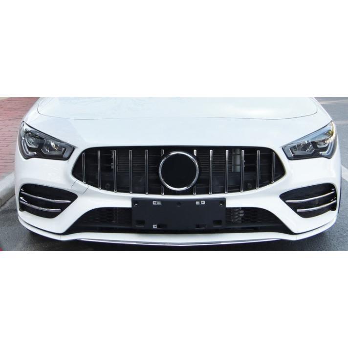 ベンツ メッキ フロントバンパーダクト フィン W118 X118 CLA180 