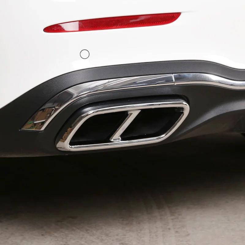 メルセデス ベンツ AMGルック 4本出しルック メッキ マフラー カバー 