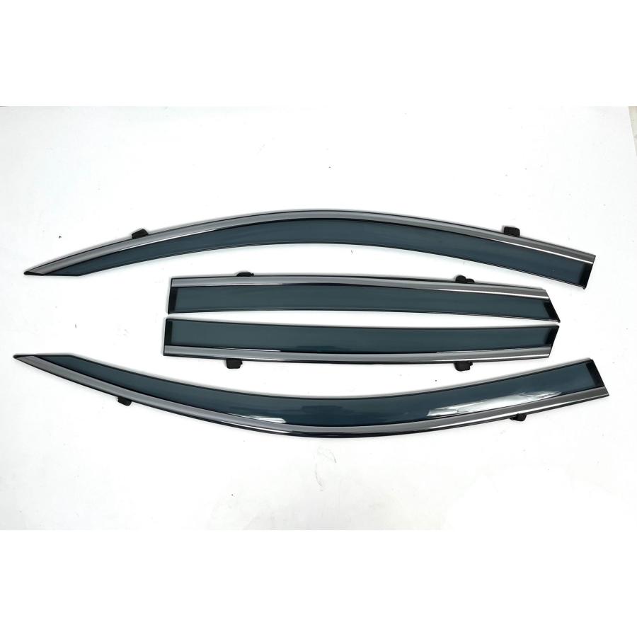 ベンツ Aクラス W169用 メッキモール・金具付 ドアバイザー