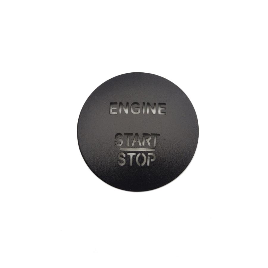デザイン性UP♪ エンジン スタート スイッチ リング & カバー 黒
