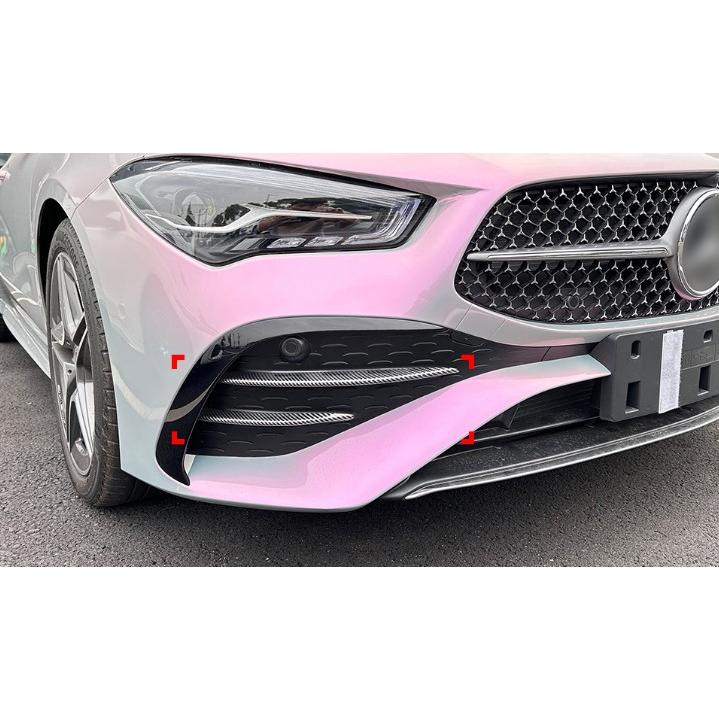 特価 ベンツ W117 CLA カーボン リアカナード バンパーフィン 新品 スポーティ全開♪ ベンツ カーボン ルック フロントバンパー ダクト