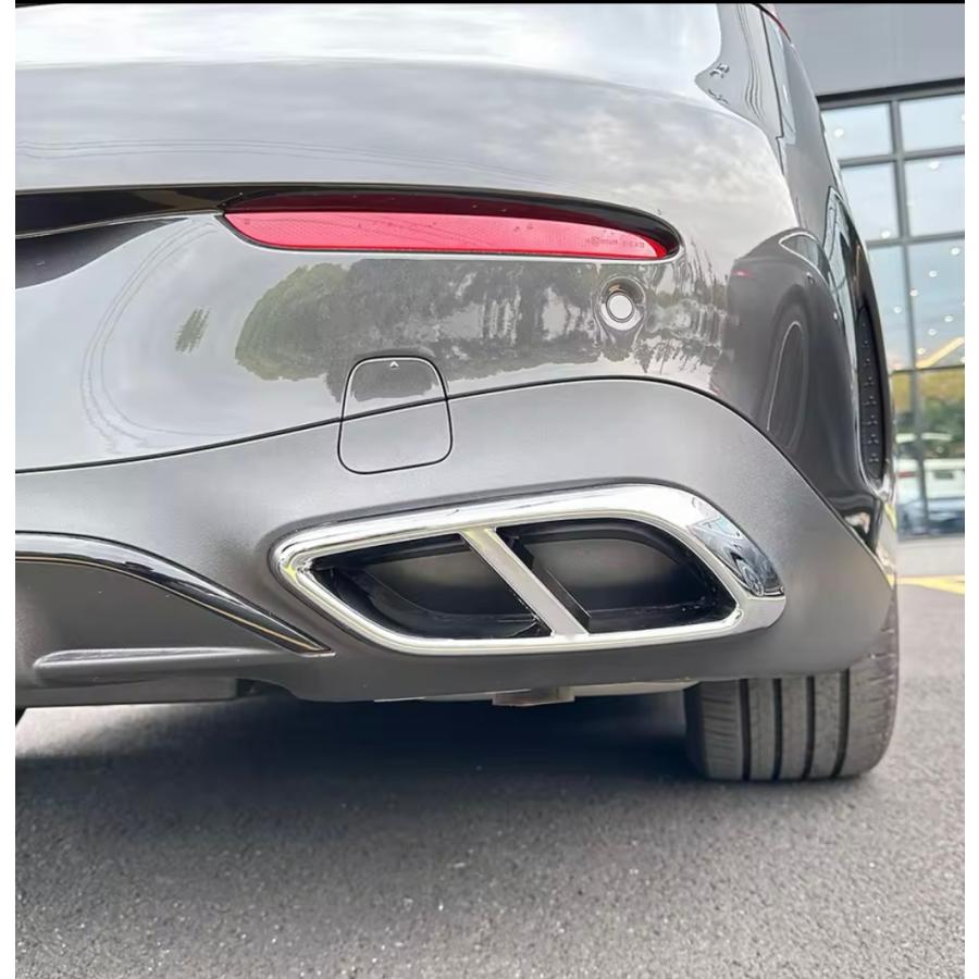 王道4本出しスタイル♪ メルセデス ベンツ AMG ルック メッキ マフラー