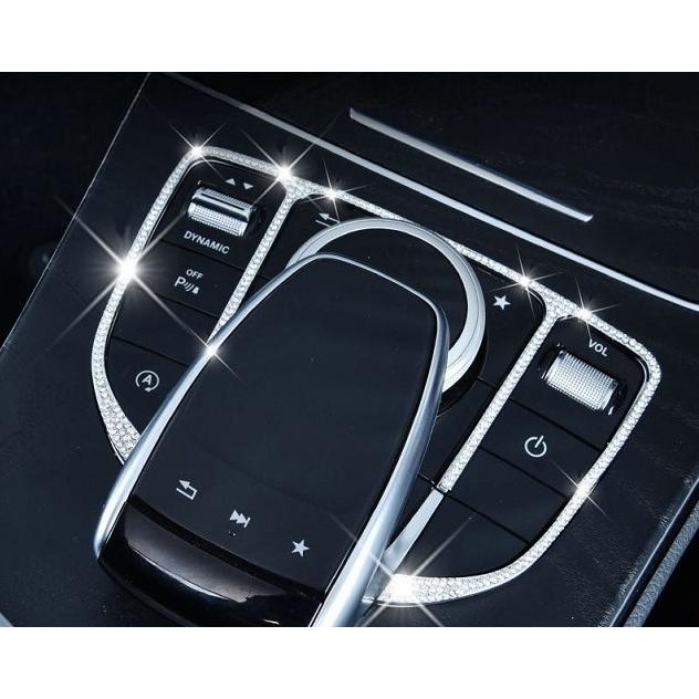 ラグジュアリー感UP♪ ベンツ コマンドスイッチパネル カバー W205