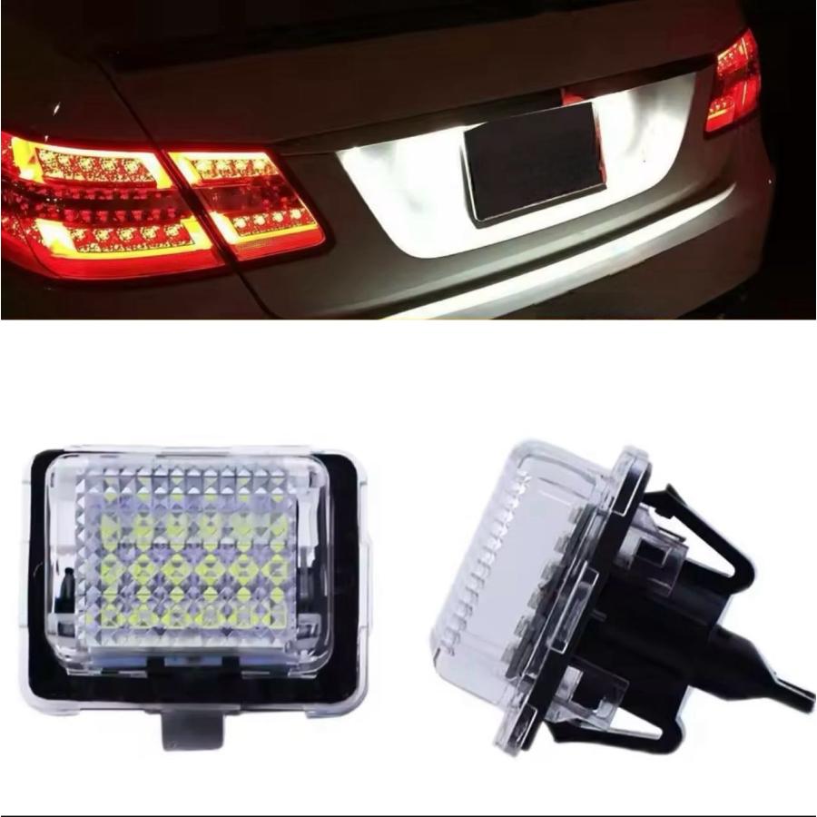 専用出品 激白光 ! 交換式 メルセデス ベンツ LED ナンバー灯 ライセンス ランプ