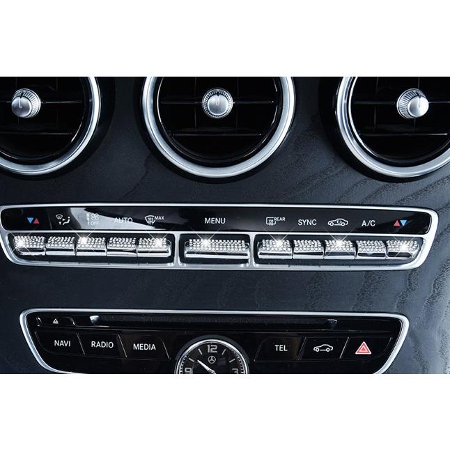 メルセデスベンツ　カシウエア ラグジュアリー感UP♪ メルセデス ベンツ エアコンスイッチ カバー