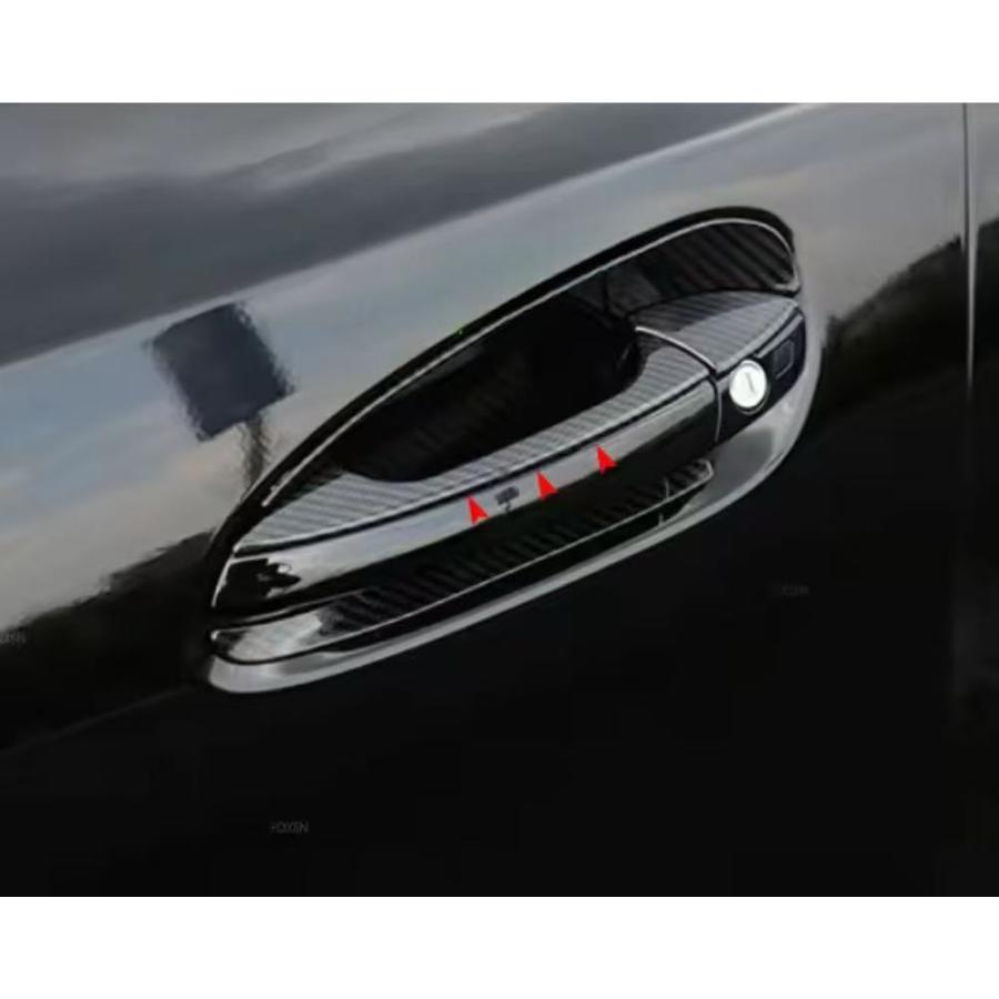 LOOK 350mm カーボンハンドル スポーティ全開♪ ベンツ カーボン ルック ドアハンドル カバー X218