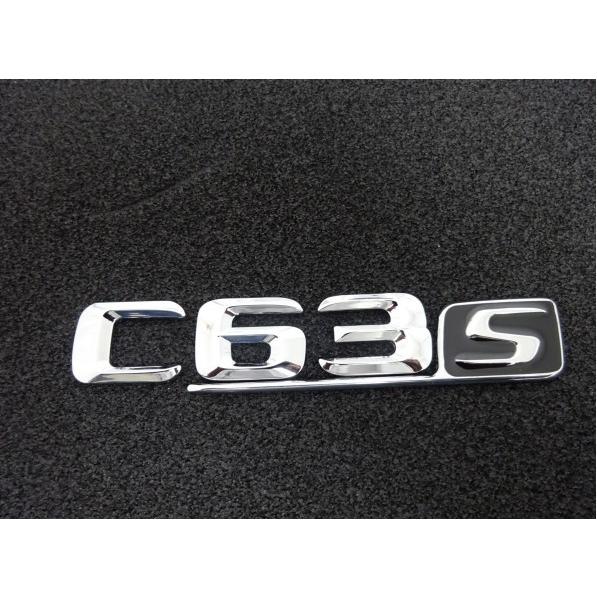 新品未使用 メルセデスベンツ C63S 3Dエンブレム ベンツ ディーラー購入品 メルセデス ベンツ C63S トランク エンブレム W205 S205 C205 A205 C