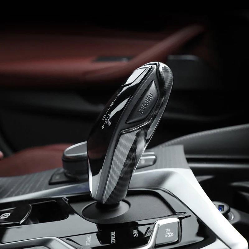 スポーティ全開♪ BMW カーボン ルック シフトノブ カバー G30 523d 