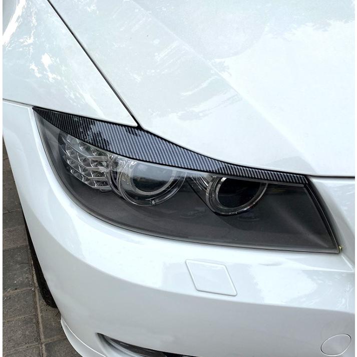 スポーティ全開♪ BMW カーボン ルック アイライン ヘッド E90 E91 