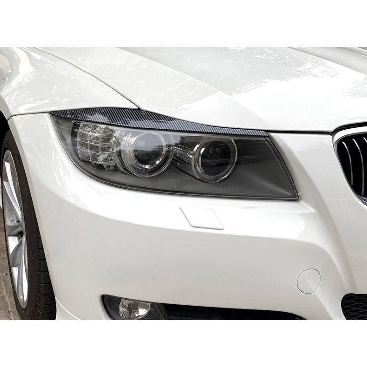 スポーティ全開♪ BMW カーボン ルック アイライン ヘッド E90 E91 