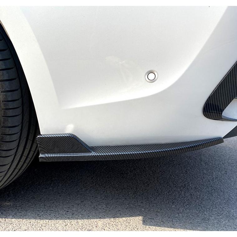 スポーティ全開♪ BMW カーボン ルック リアバンパー サイド カナード 