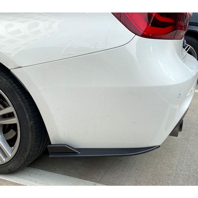 【ﾊﾟｰﾂﾔｰﾄﾞｵﾝﾘｰﾜﾝ】for BMW用 3シリーズ F30 セダン カーボン ルック リアバンパー サイド スポイラー カ BMW 3シリーズ F30 Mスポーツ リアバンパー用リアアンダー スポイラー 本物DryCarbon ドライカーボン