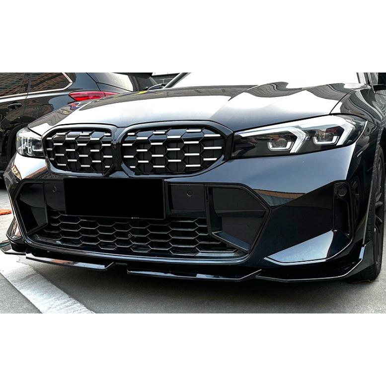 スポーティ全開♪ BMW カーボン ルック フロントバンパー リップ