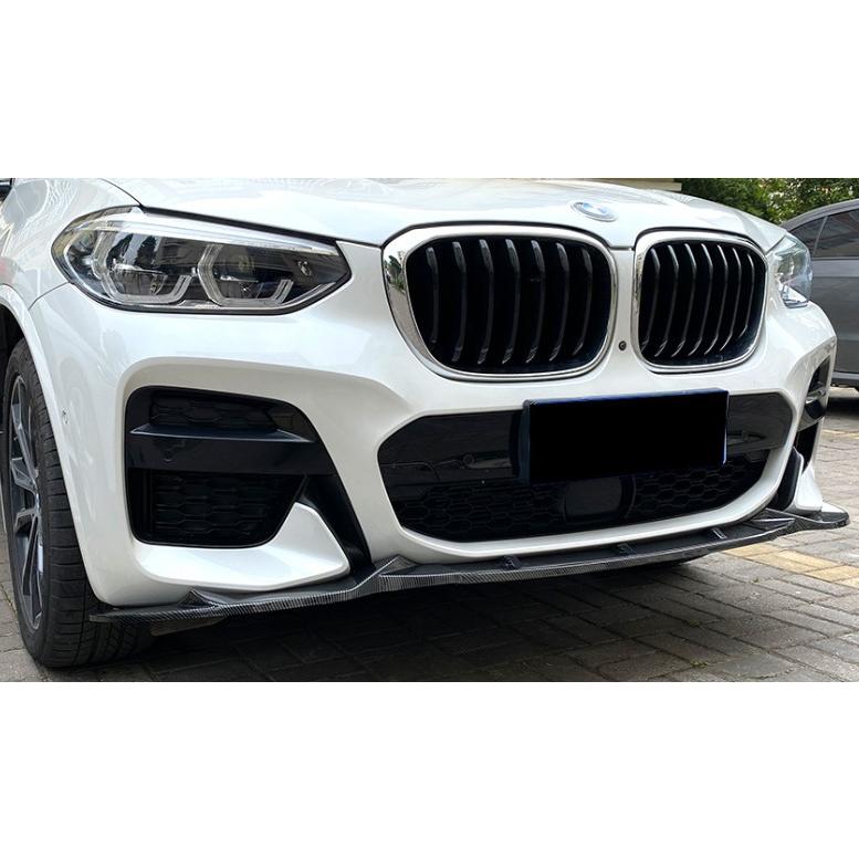 スポーティ全開♪ BMW カーボン ルック フロントバンパー リップ
