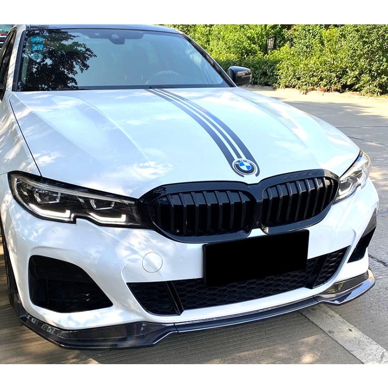 スポーティ全開♪ BMW カーボン ルック フロントバンパー リップ