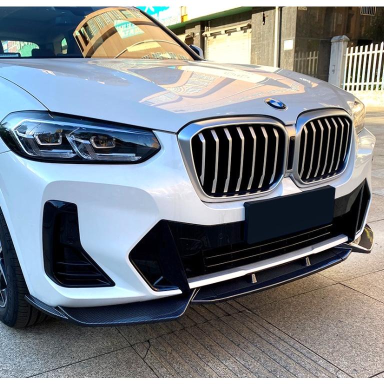 スポーティ全開♪ BMW カーボン ルック フロントバンパー リップ