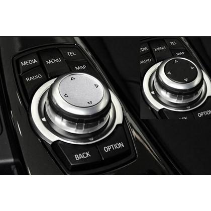 高品格♪ サテンシルバー iDrive コマンド ダイヤル カバー BMW X3 F25