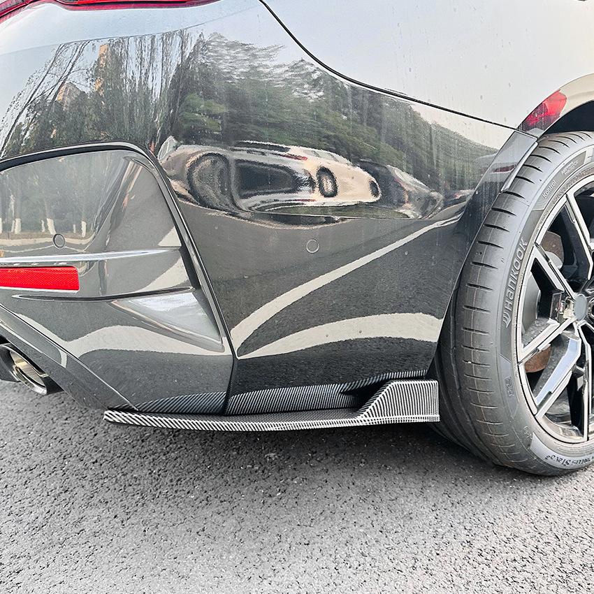 スポーティ全開♪ BMW カーボン ルック リアバンパー サイド カナード