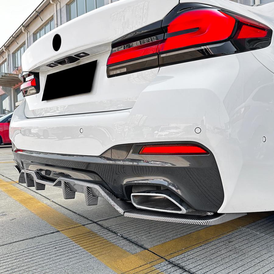 スポーティ全開♪ BMW カーボン ルック リア ディフューザー G30 523d