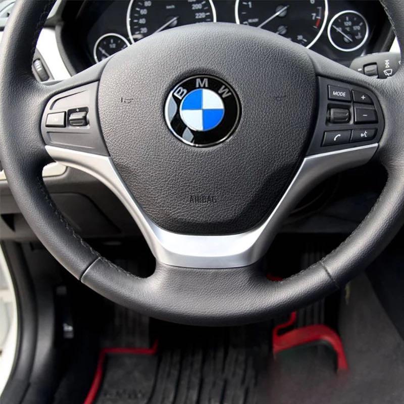 高品格♪ BMW サテンシルバー ステアリング カバー F30 F31 318i 320i 