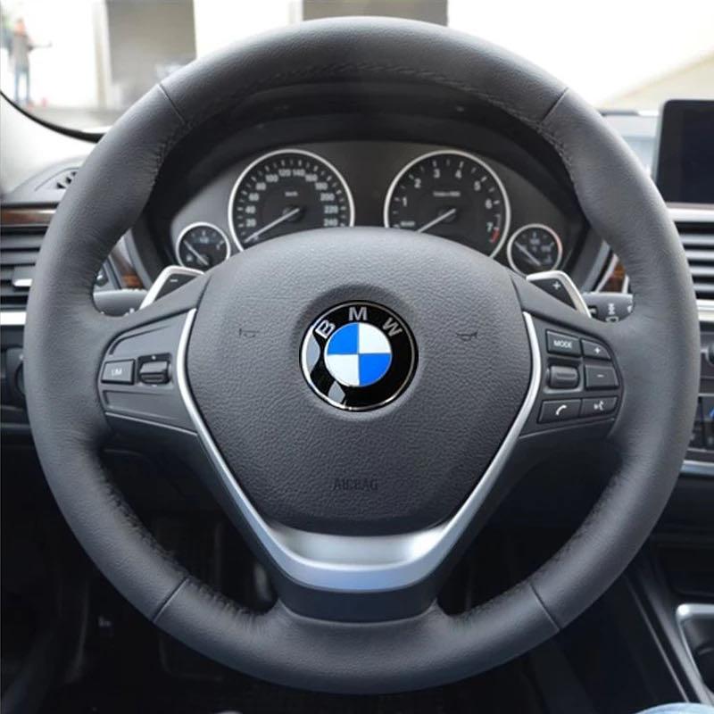 高品格♪ BMW サテンシルバー ステアリング カバー F34 320i