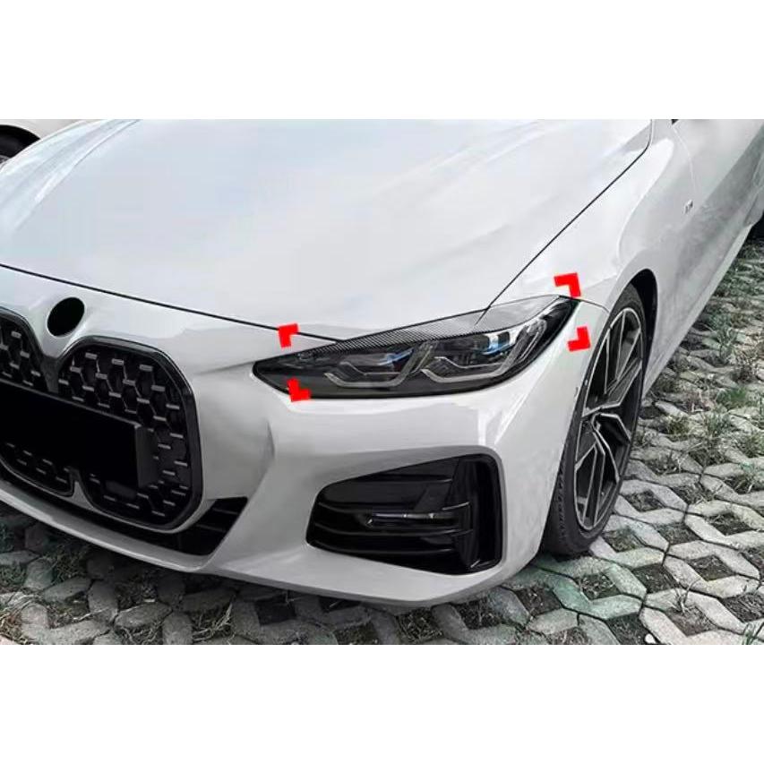 スポーティ全開♪ カーボン ルック アイライン BMW i4 G26 eDrive40
