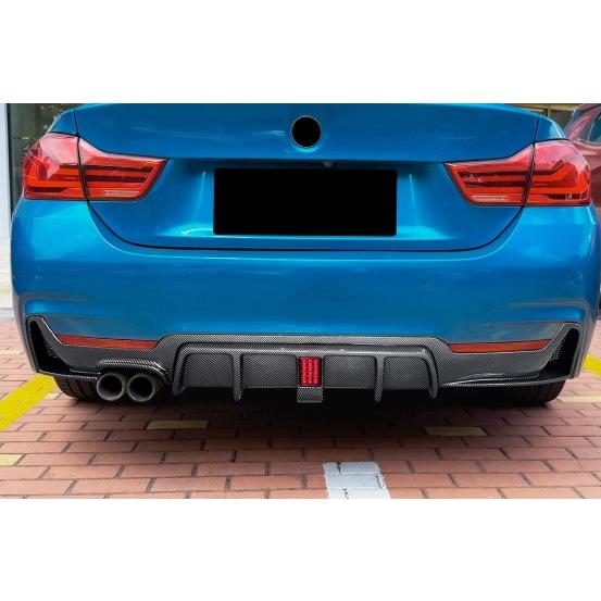 スポーティ全開♪ カーボン ルック バンパー リアディフューザー BMW
