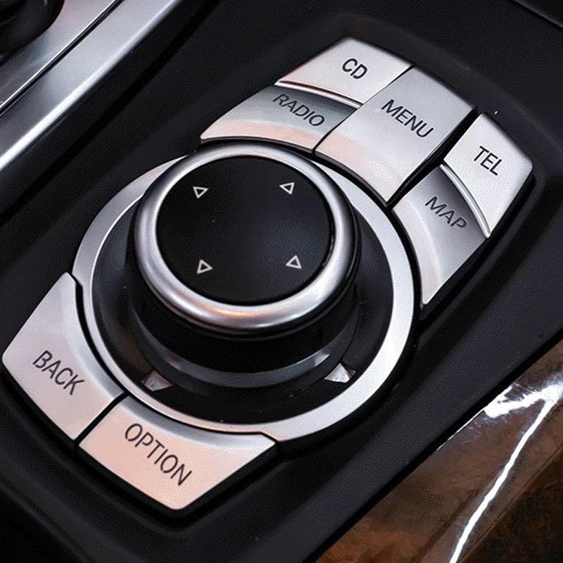 高品格♪ BMW サテンシルバー iDrive コマンド スイッチ カバー F10 