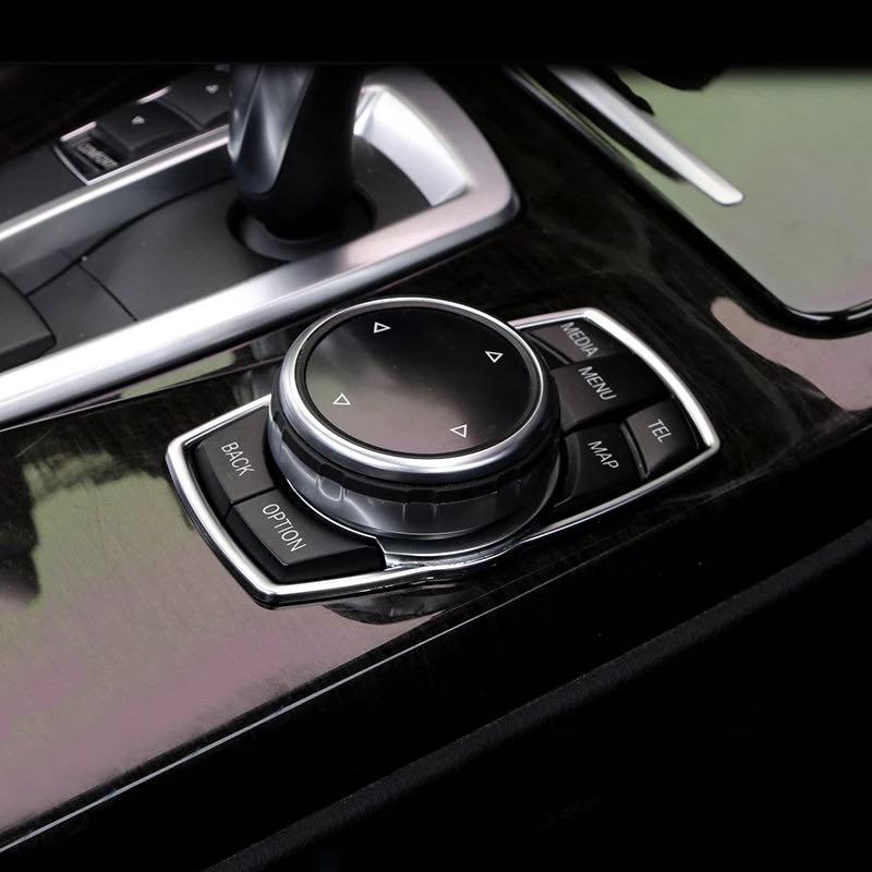  F30 コマンドスイッチ 高品格♪ BMW サテンシルバー iDrive コマンド スイッチ リング F30
