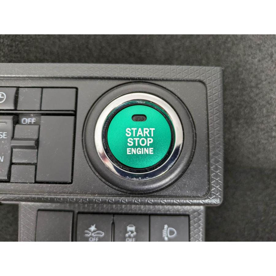 デザイン性UP♪ エンジン スタート スイッチ カバー 緑 ハイゼット