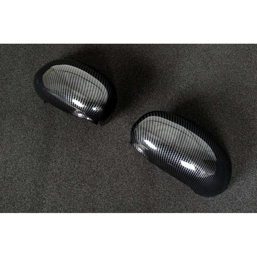 スポーティ全開♪ カーボン ルック ドアミラー カバー コペン LA400K