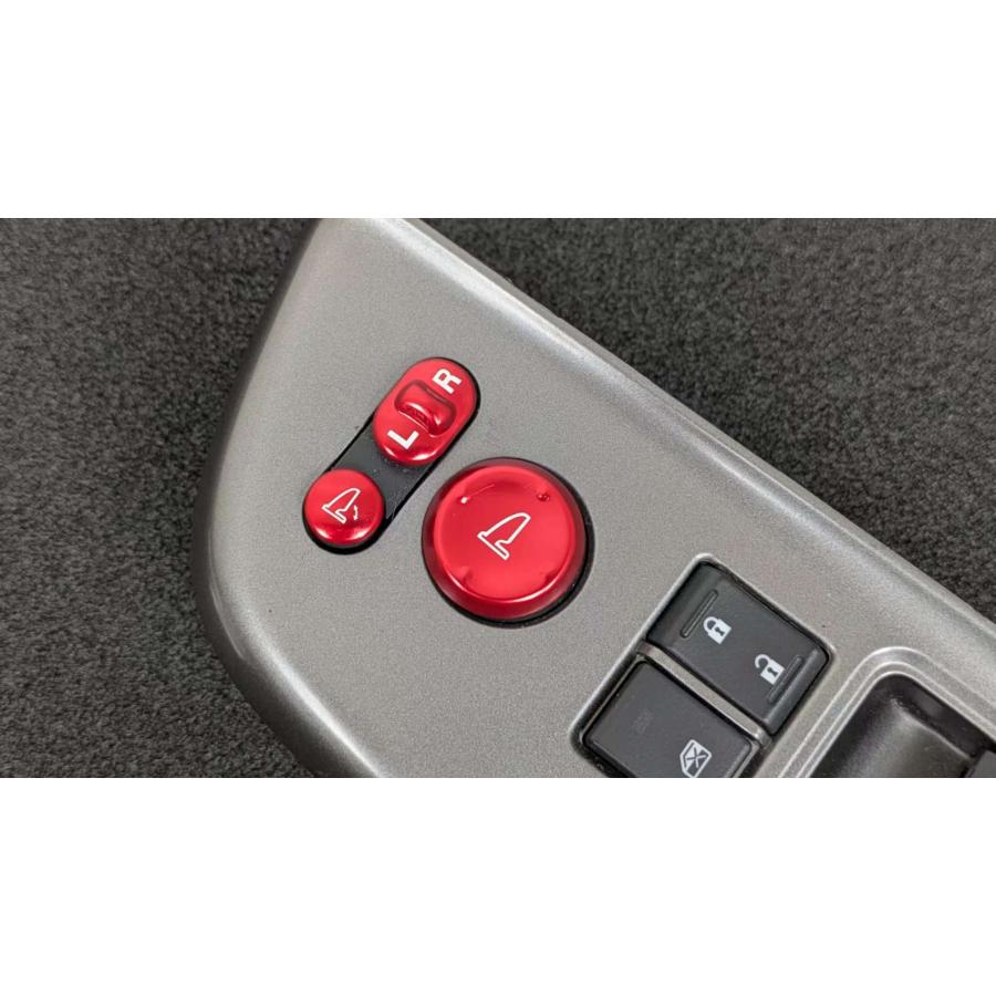 デザイン性UP♪ ドアミラー スイッチ カバー 赤 オデッセイ RC1 RC2