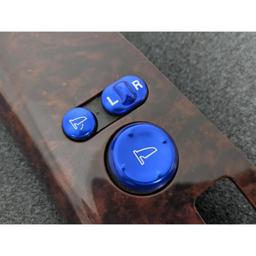 デザイン性UP♪ ドアミラー スイッチ カバー 青 オデッセイ RB1 RB2