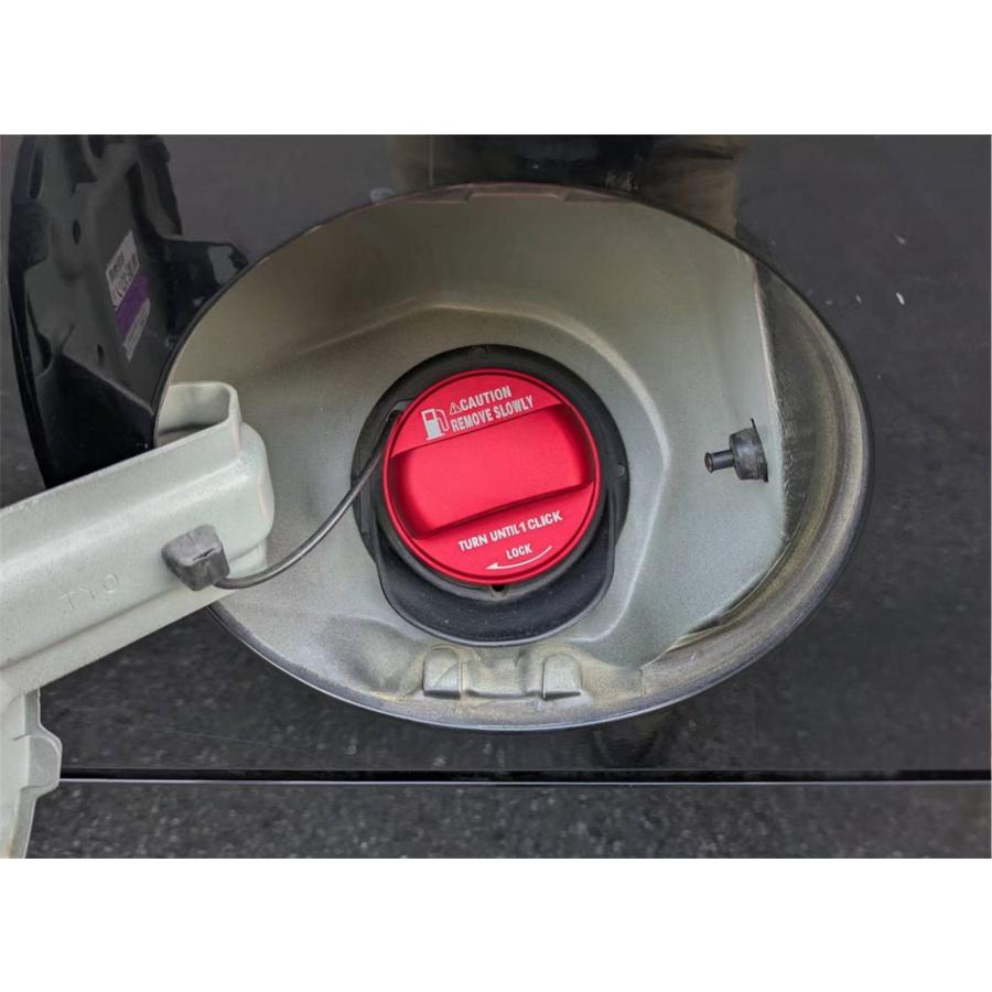いちぽん確認用 デザイン性UP♪ 給油キャップ タンクキャップ カバー 赤 ホンダ