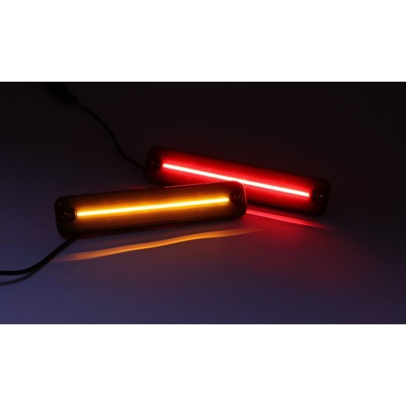 激光!!! フロント LED サイドマーカー ウインカー リア バンパー