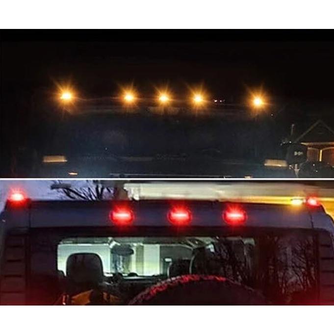 激渋必死!! 激発光!!! フロント & リア LED ルーフランプ マーカー