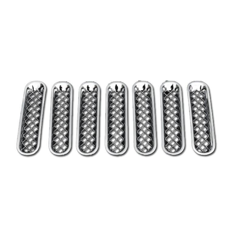 ラングラーjk メッキグリル社外品 鏡面仕上げ♪ メッキ グリル ガーニッシュ ラングラー アンリミテッド