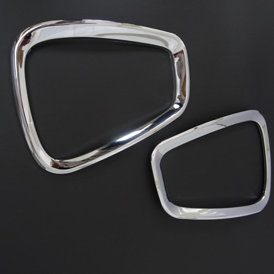 鏡面仕上げ♪ メッキ ヘッドライト ヘッドランプ ガーニッシュ カバー