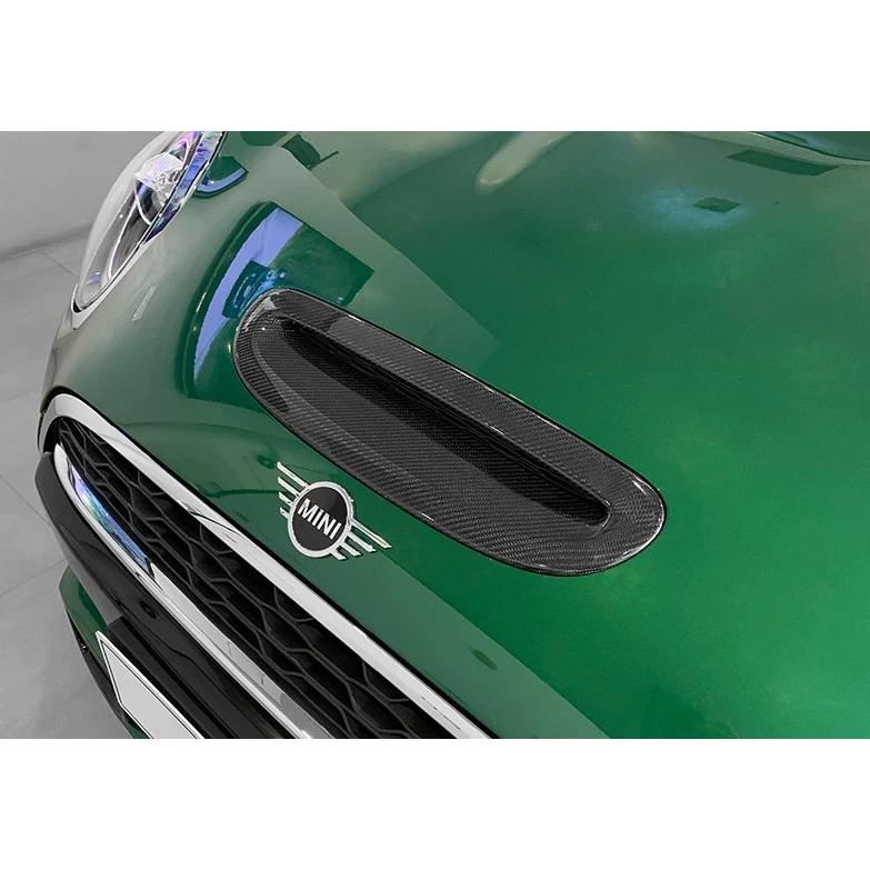 スポーティ全開♪ BMW MINI リアルカーボン ボンネットダクト カバー 