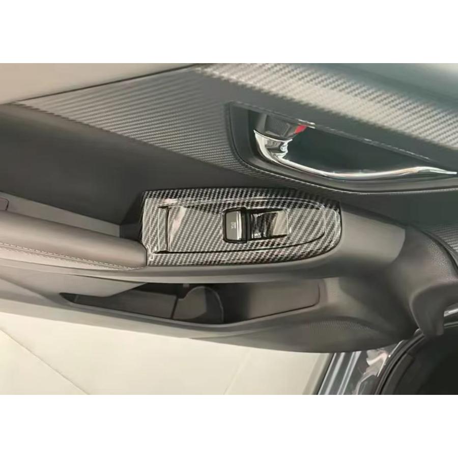 スポーティ全開♪ カーボン ルック ウインドウスイッチ カバー スバル