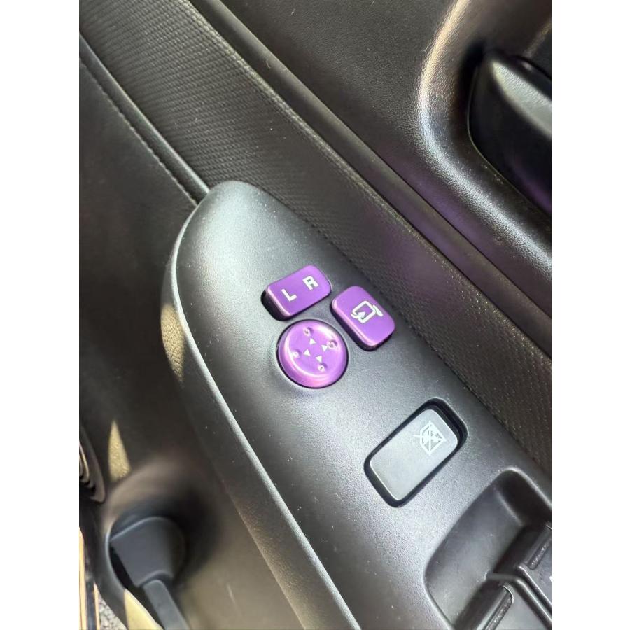 デザイン性UP♪ ドアミラー スイッチ カバー 紫 クロスビー MN71S