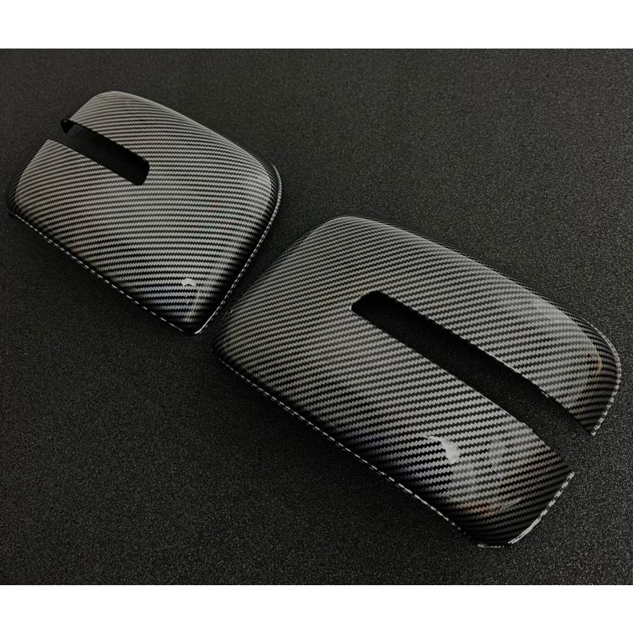 スポーティ全開♪ カーボン ルック ドアミラー カバー ソリオ
