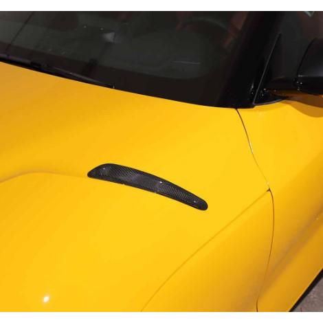 本格派♪ トヨタ リアル ドライ カーボン ボンネットダクト カバー