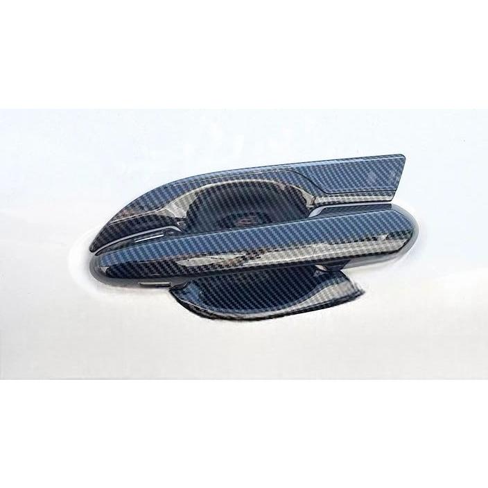 スポーティ全開♪ カーボン ルック ドアハンドル カバー
