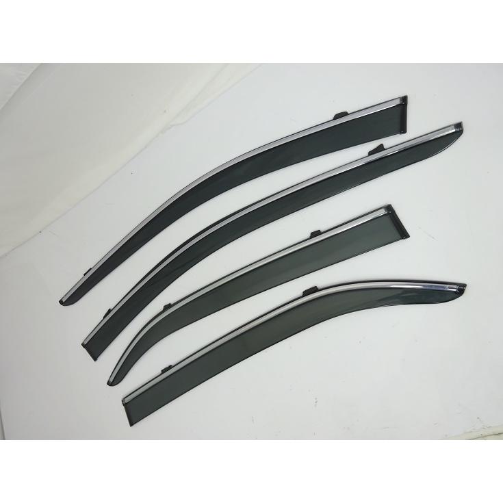 安心ビス付き♪ メッキ モール ドアバイザー サイドバイザー クラウン