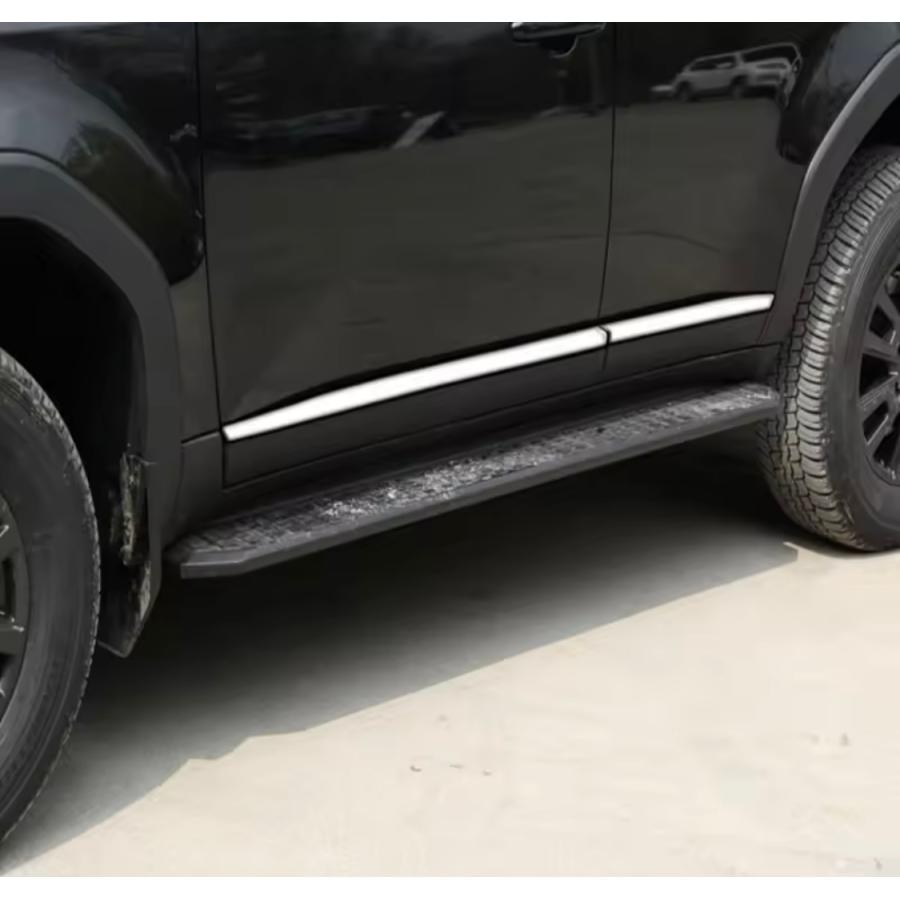 黒木 鏡面仕上げ♪ メッキ サイドモール ガーニッシュ ランドクルーザー 250