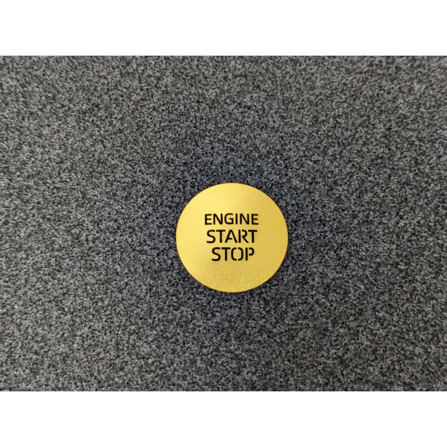 デザイン性UP♪ エンジン スターター スイッチ カバー 金 ヤリス