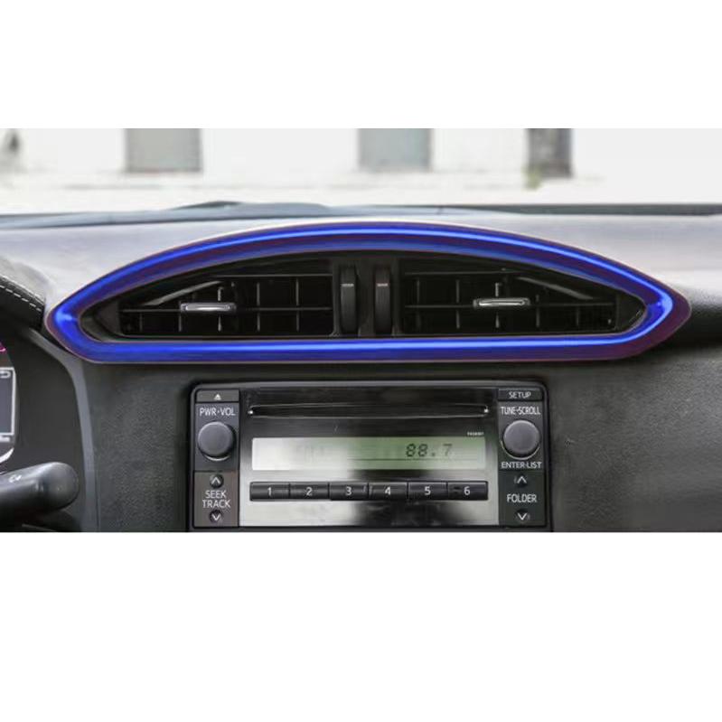 デザイン性UP♪ センター エアコンダクト カバー 青 トヨタ 86