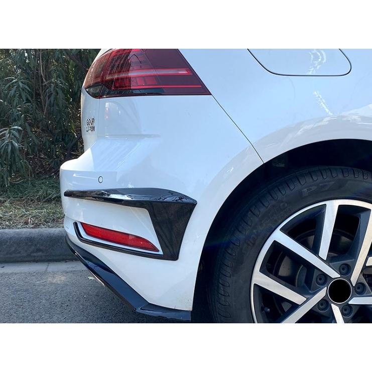 ゴルフ7 カーボン リヤナンバー ガーニッシュ GOLF7 フォルクスワーゲン スポーティ全開♪ カーボン ルック リアバンパー ガーニッシュ ゴルフ7